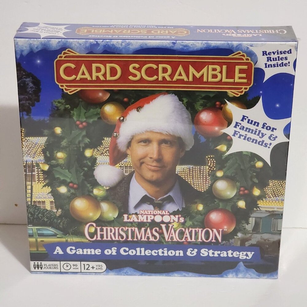 National Lampoon's Christmas Vacation Card Scramble Board Game New Sealed